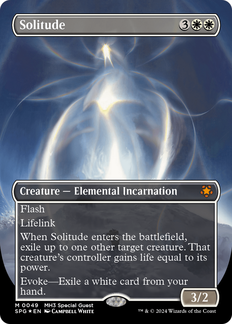 Image of Solitude (Borderless) (Textured Foil) [Modern Horizons 3 Special Guests]