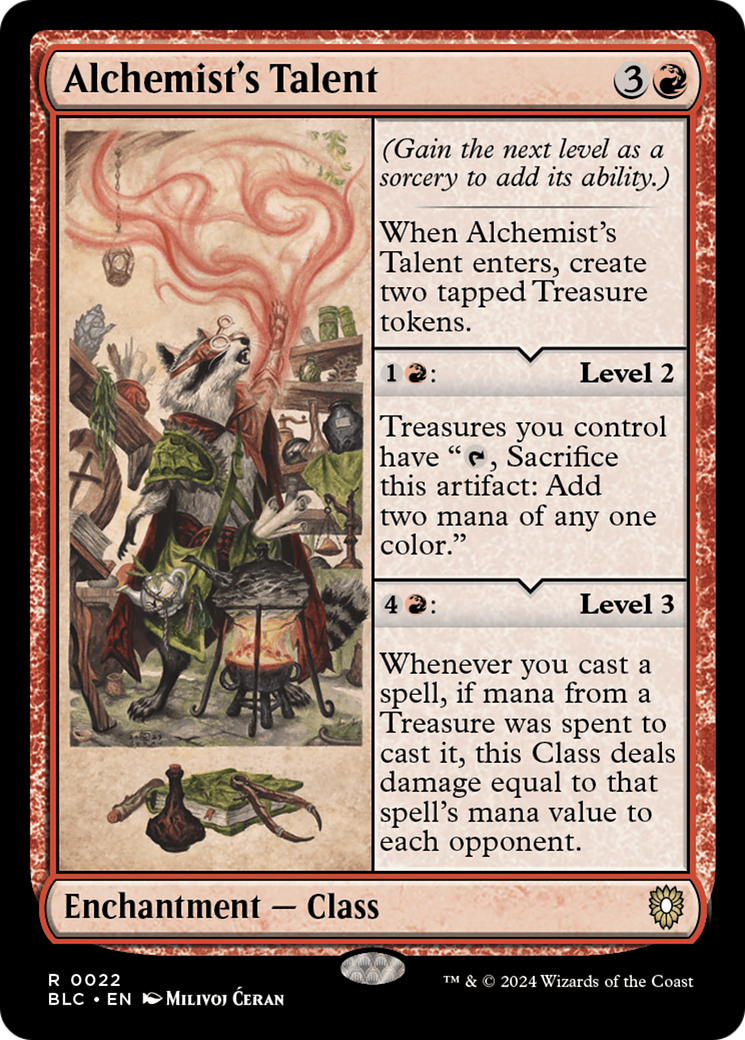 Image of Alchemist's Talent [Bloomburrow Commander]