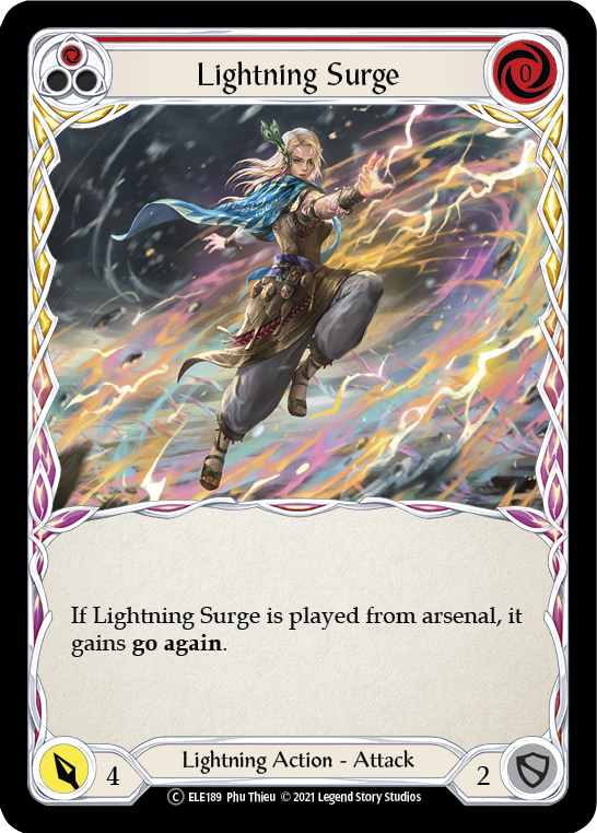 Image of Lightning Surge (Red) [U-ELE189] (Tales of Aria Unlimited)  Unlimited Normal