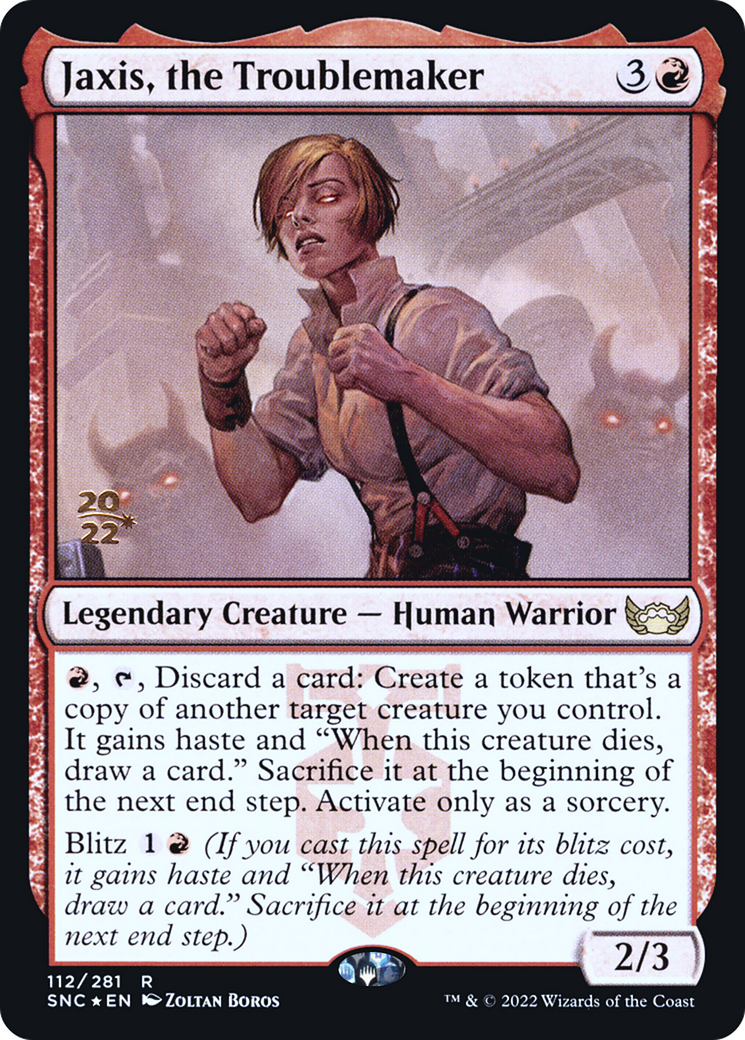 Image of Jaxis, the Troublemaker [Streets of New Capenna Prerelease Promos]