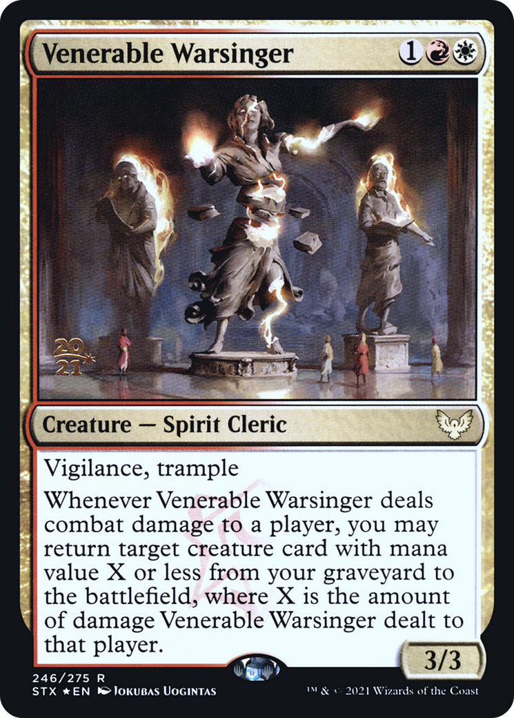 Image of Venerable Warsinger [Strixhaven: School of Mages Prerelease Promos]