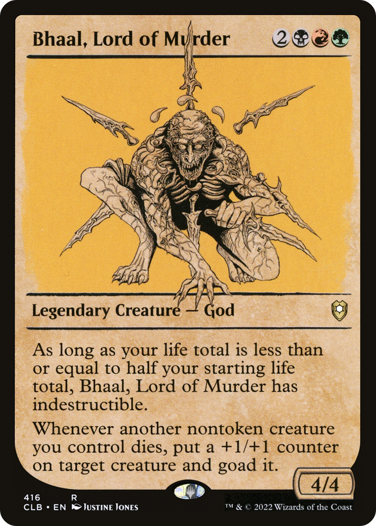 Image of Bhaal, Lord of Murder (Showcase) [Commander Legends: Battle for Baldur's Gate]
