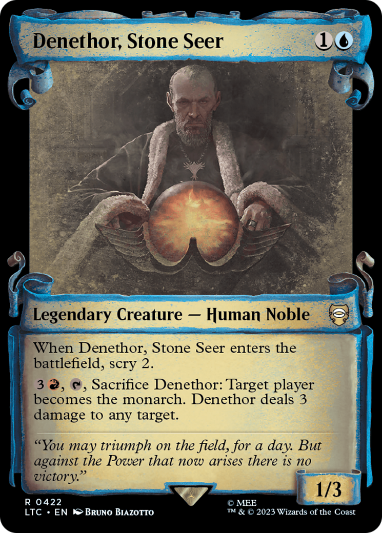 Image of Denethor, Stone Seer [The Lord of the Rings: Tales of Middle-Earth Commander Showcase Scrolls]