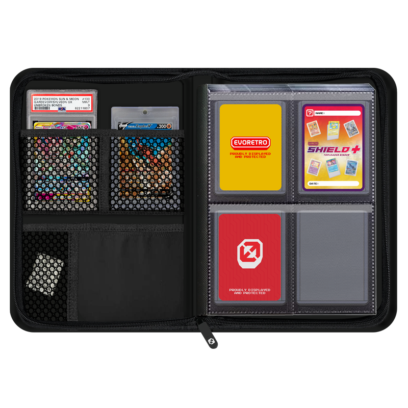 Image of TOPLOADER BINDER 2X2 BLACK EVORETRO SHIELD+