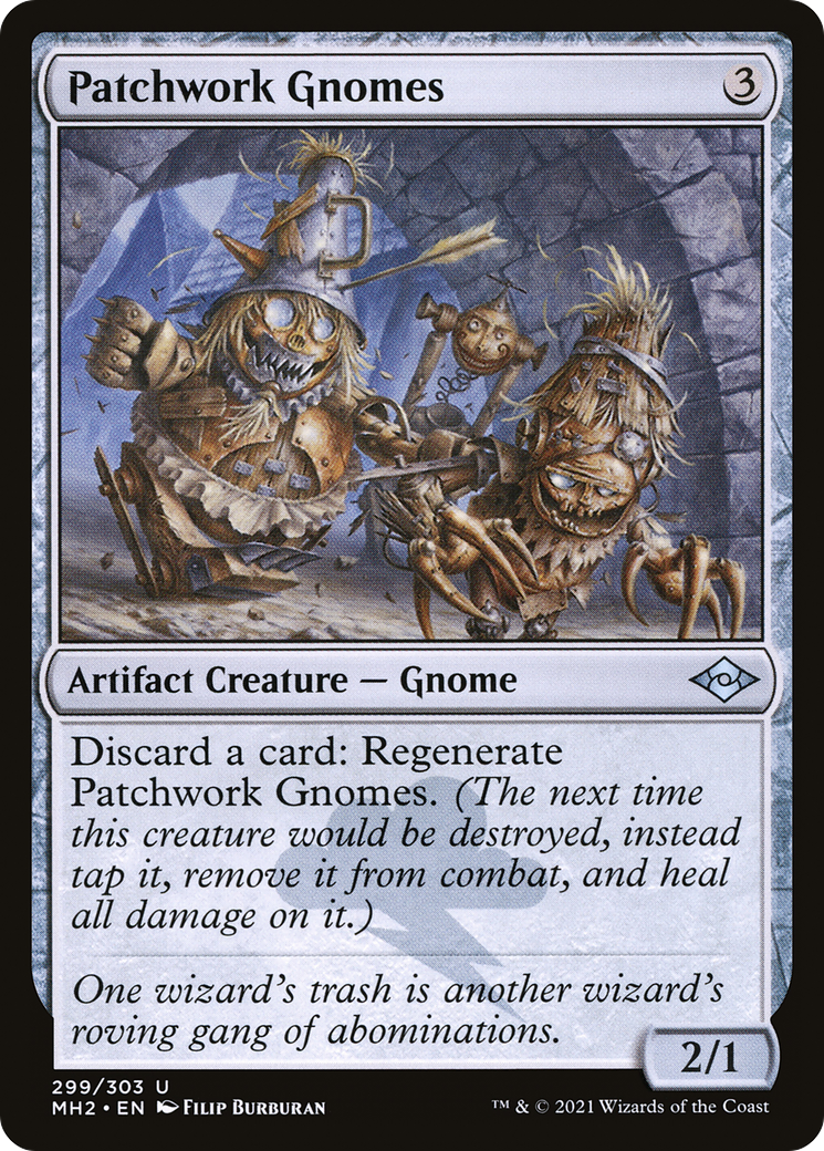 Image of Patchwork Gnomes (MH2-299) - Modern Horizons 2 Etched Foil