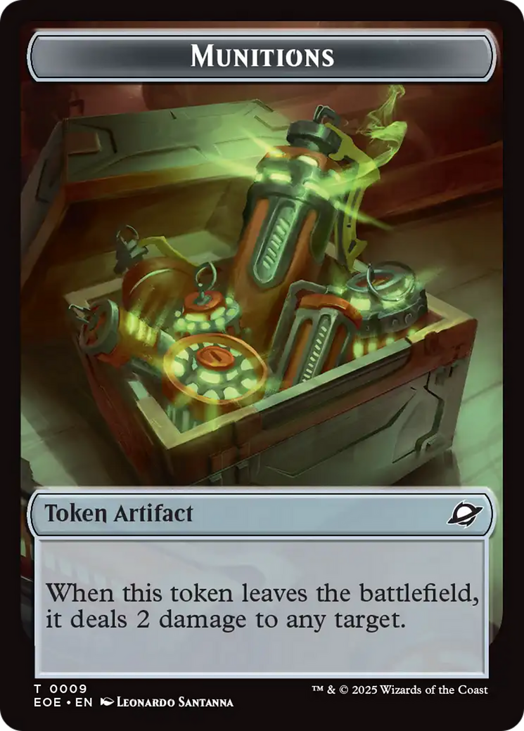 Image of Robot // Munitions Double-Sided Token [Edge of Eternities Tokens]