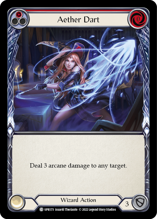 Image of Aether Dart (Red) [UPR173] (Uprising)  Rainbow Foil
