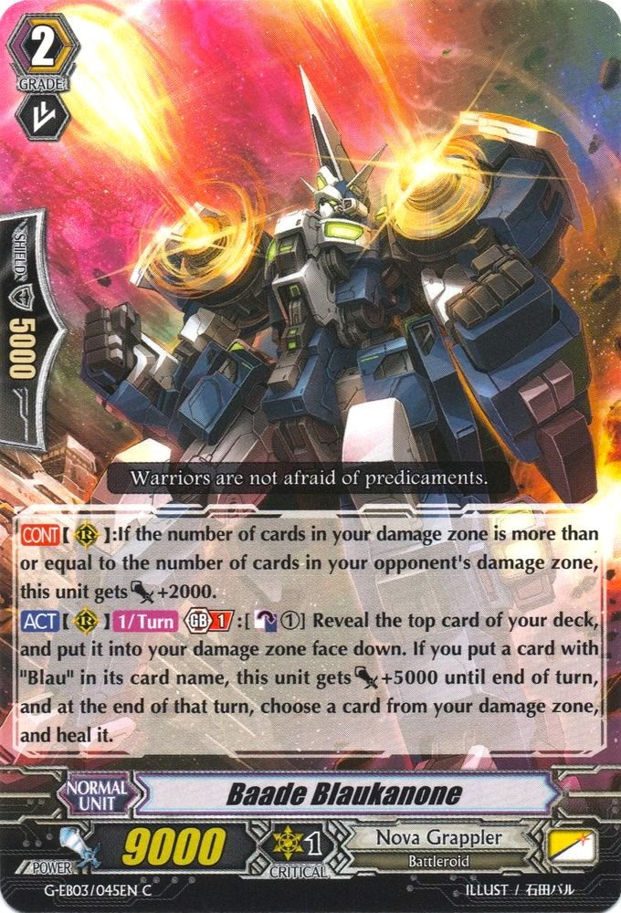 Image of Baade Blaukanone (G-EB03/045EN) [The GALAXY STAR GATE]