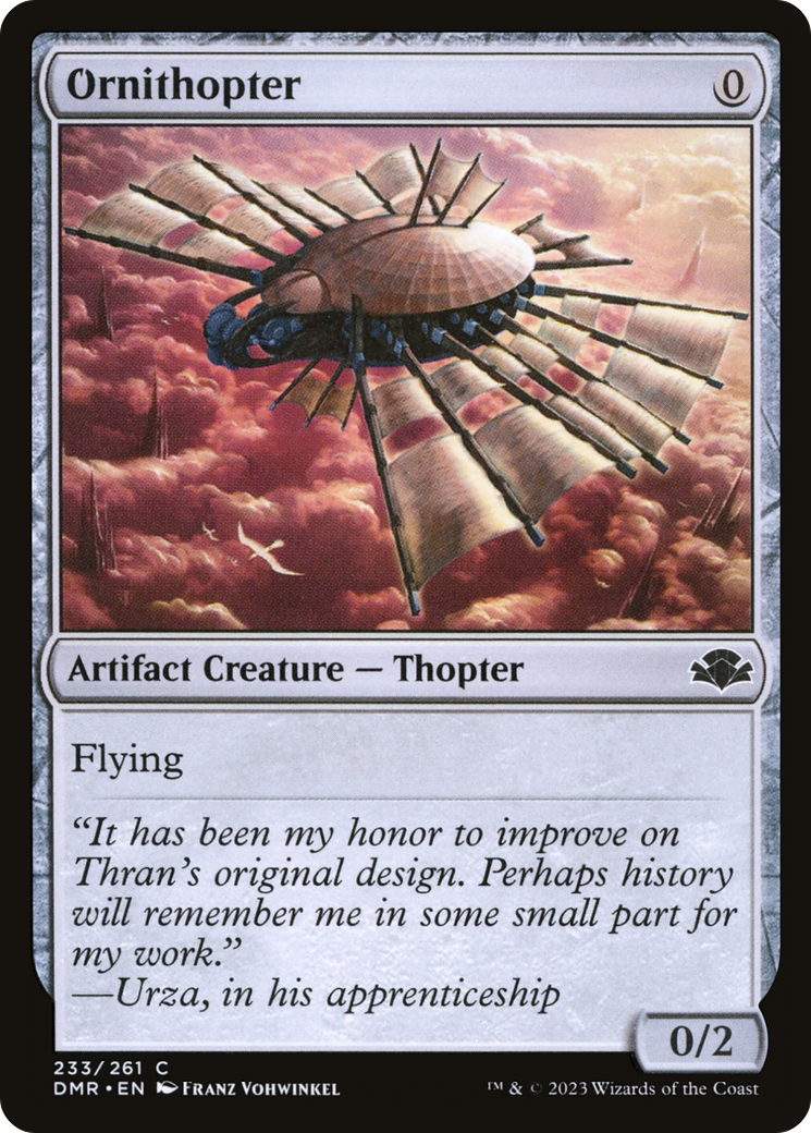 Image of Ornithopter [Dominaria Remastered]