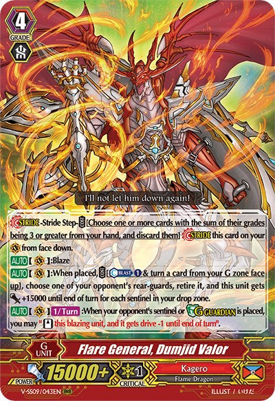 Image of Flare General, Dumjid Valor (V-SS09/043EN) [Revival Selection]