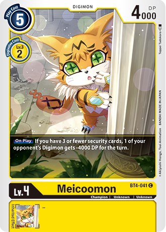 Image of Meicoomon [BT4-041] (Revision Pack 2021) [Great Legend Promos]