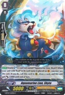 Image of Aquamarine Lion, Shyte (G-BT07/059EN) [Glorious Bravery of Radiant Sword]