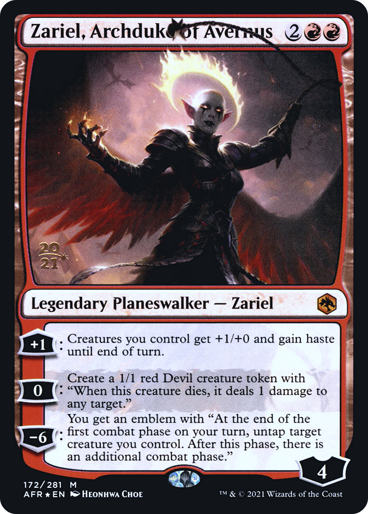 Image of Zariel, Archduke of Avernus [Dungeons & Dragons: Adventures in the Forgotten Realms Prerelease Promos]