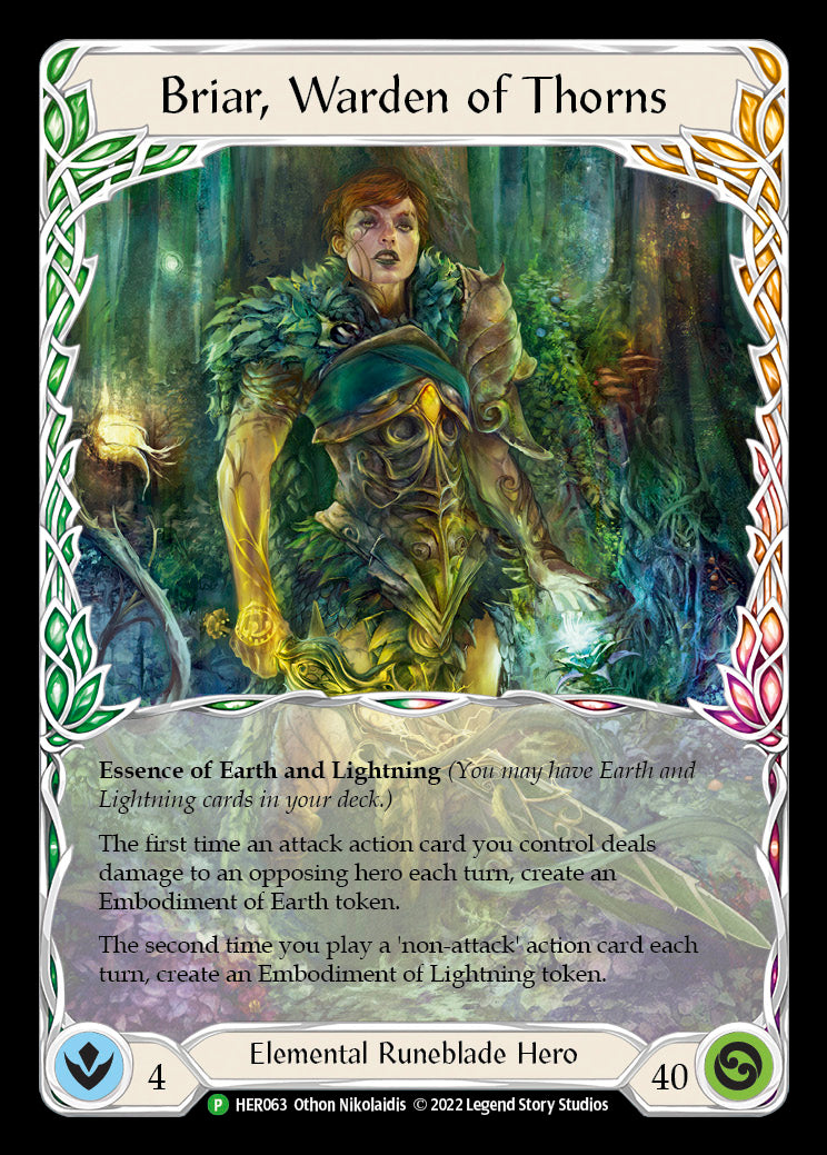 Image of Briar, Warden of Thorns [HER063] (Promo)  Cold Foil