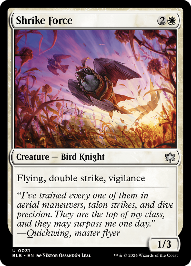 Image of Shrike Force [Bloomburrow]