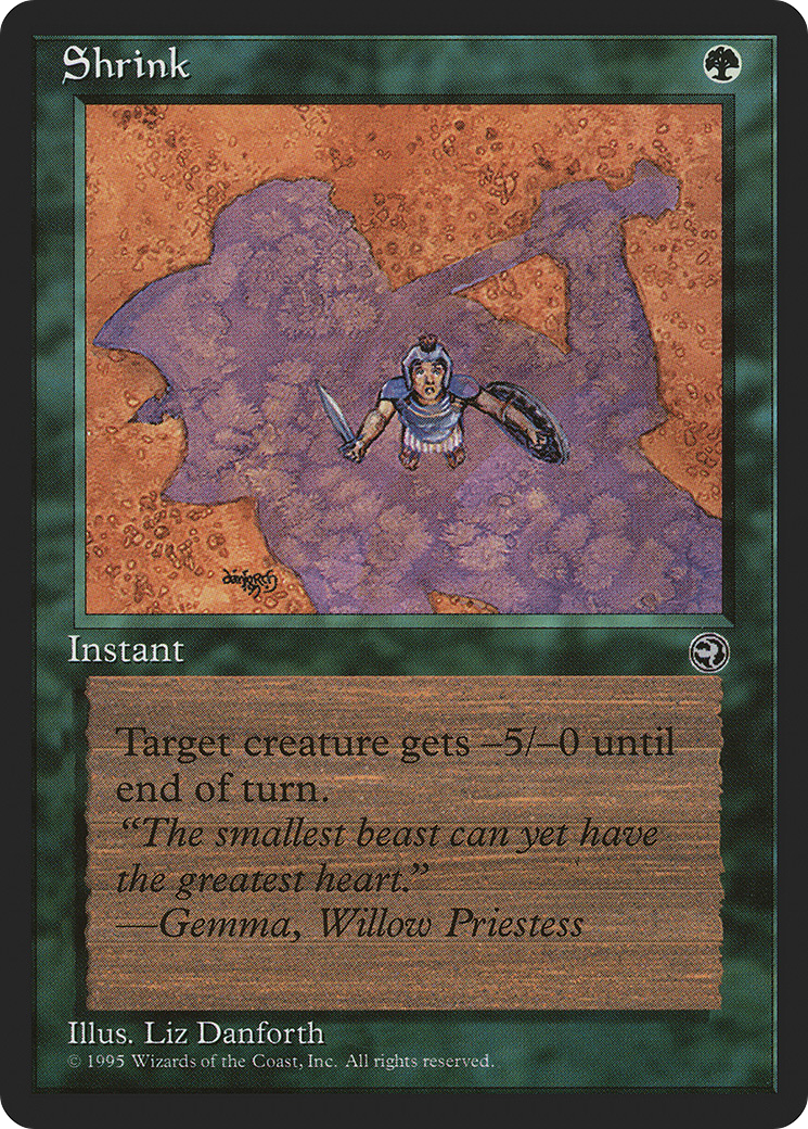Image of Shrink (Gemma Flavor Text) [Homelands]