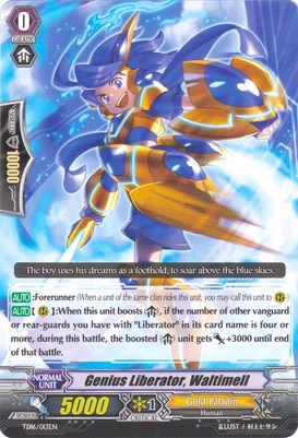 Image of Genius Liberator, Waltimell (TD16/013EN) [Trial Deck 16: Divine Judgement of the Bluish Flames]