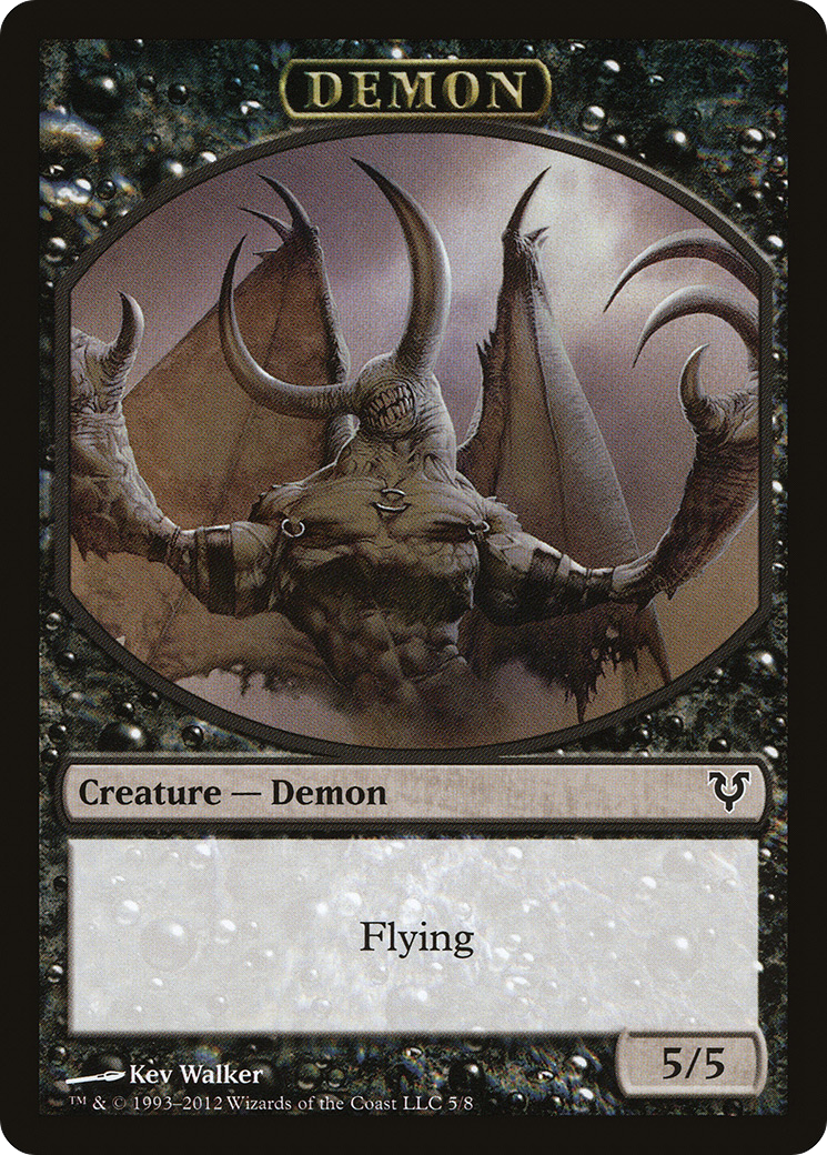 Image of Angel // Demon Double-Sided Token [Avacyn Restored Tokens]