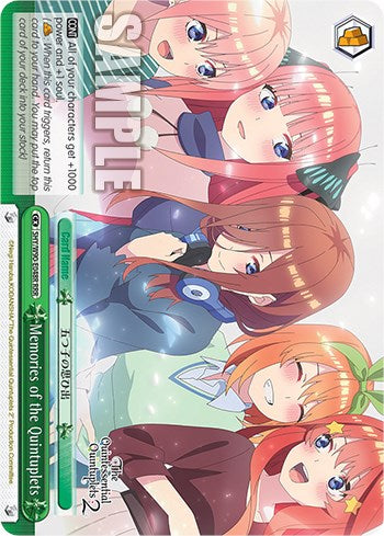 Image of Memories of the Quintuplets (5HY/W90-E048R RRR) [The Quintessential Quintuplets 2]