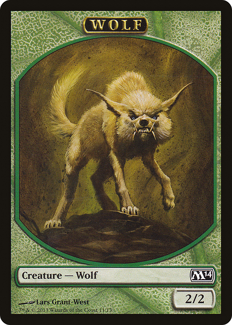 Image of Wolf Token [Magic 2014 Tokens]