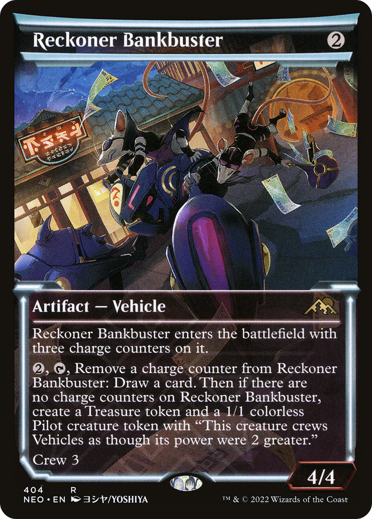 Image of Reckoner Bankbuster (Showcase Soft Glow) [Kamigawa: Neon Dynasty]