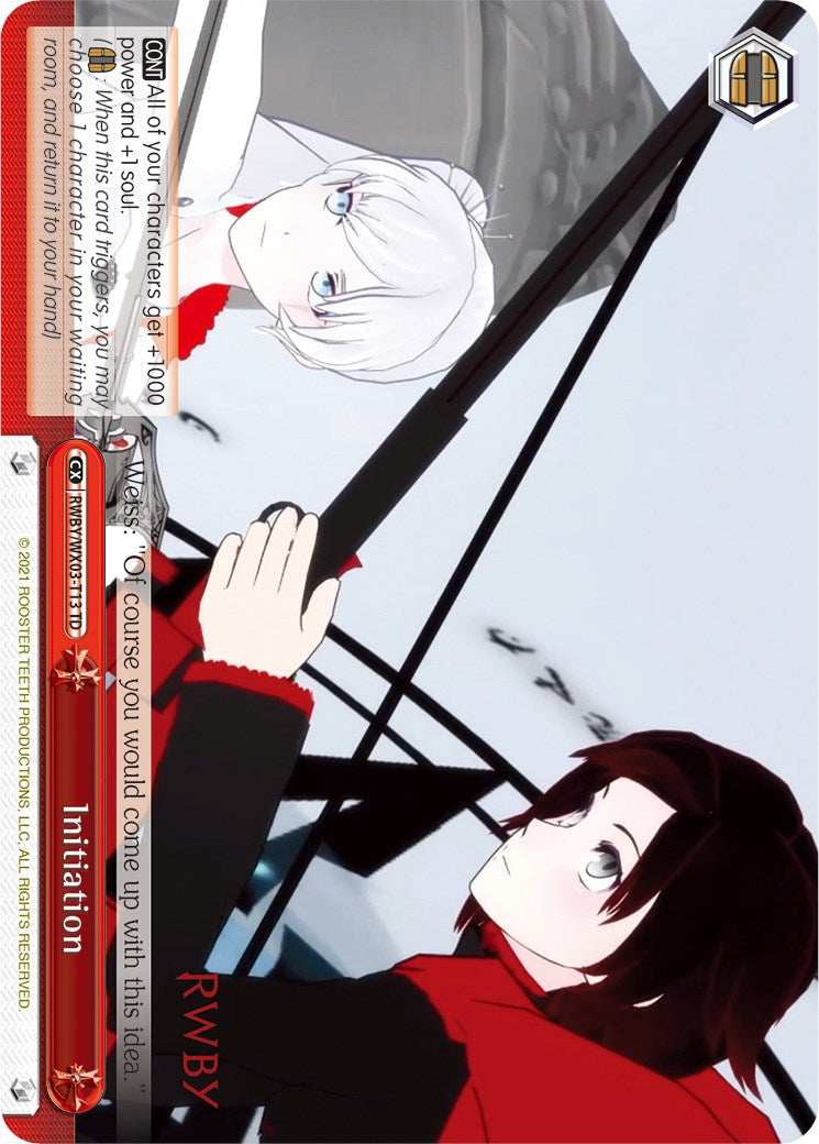 Image of Initiation (RWBY/WX03-T13 TD) [RWBY]