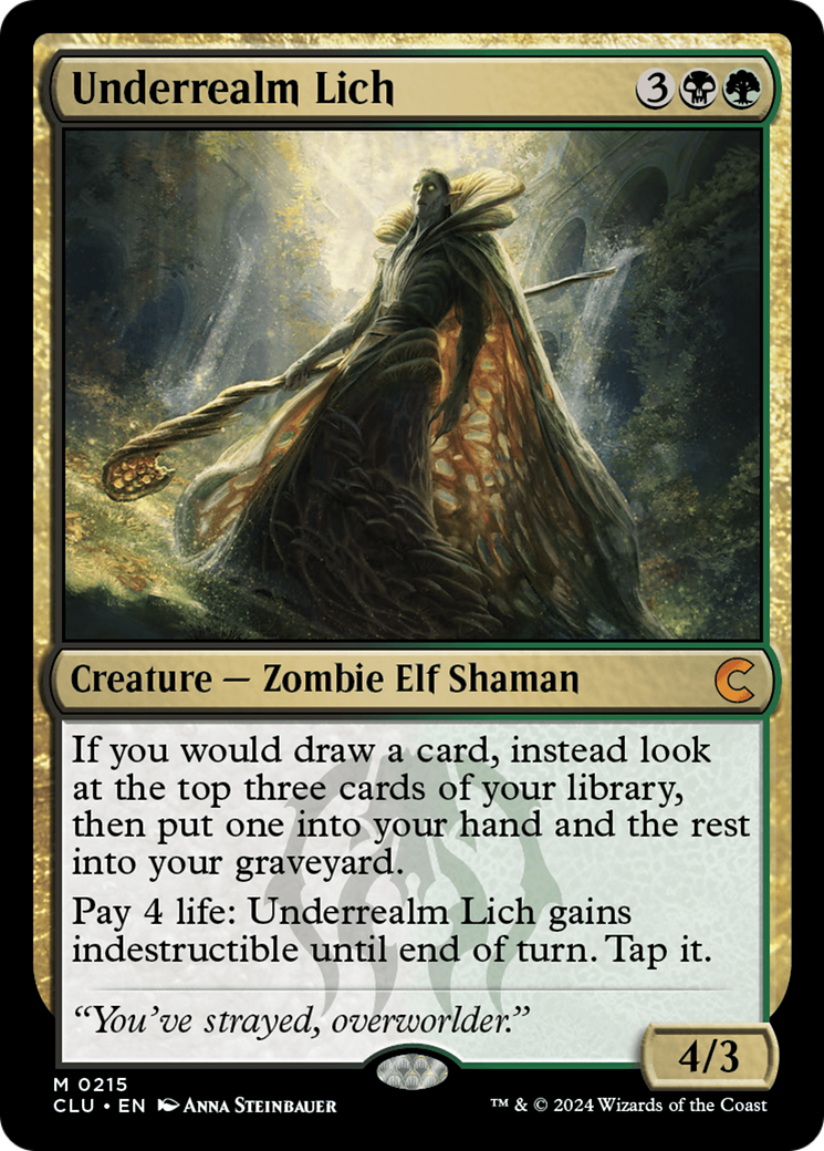 Image of Underrealm Lich [Ravnica: Clue Edition]