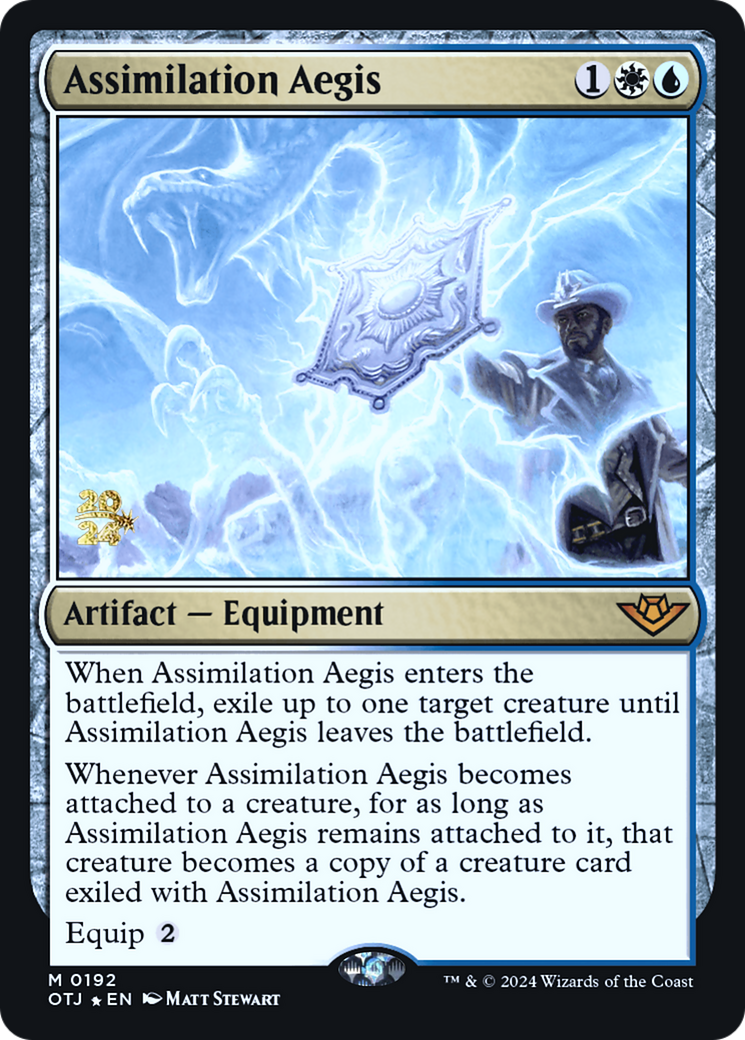 Image of Assimilation Aegis [Outlaws of Thunder Junction Prerelease Promos]