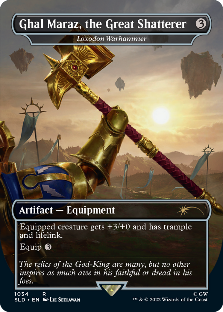 Image of Ghal Maraz, the Great Shatterer - Loxodon Warhammer (Borderless) [Secret Lair Drop Series]