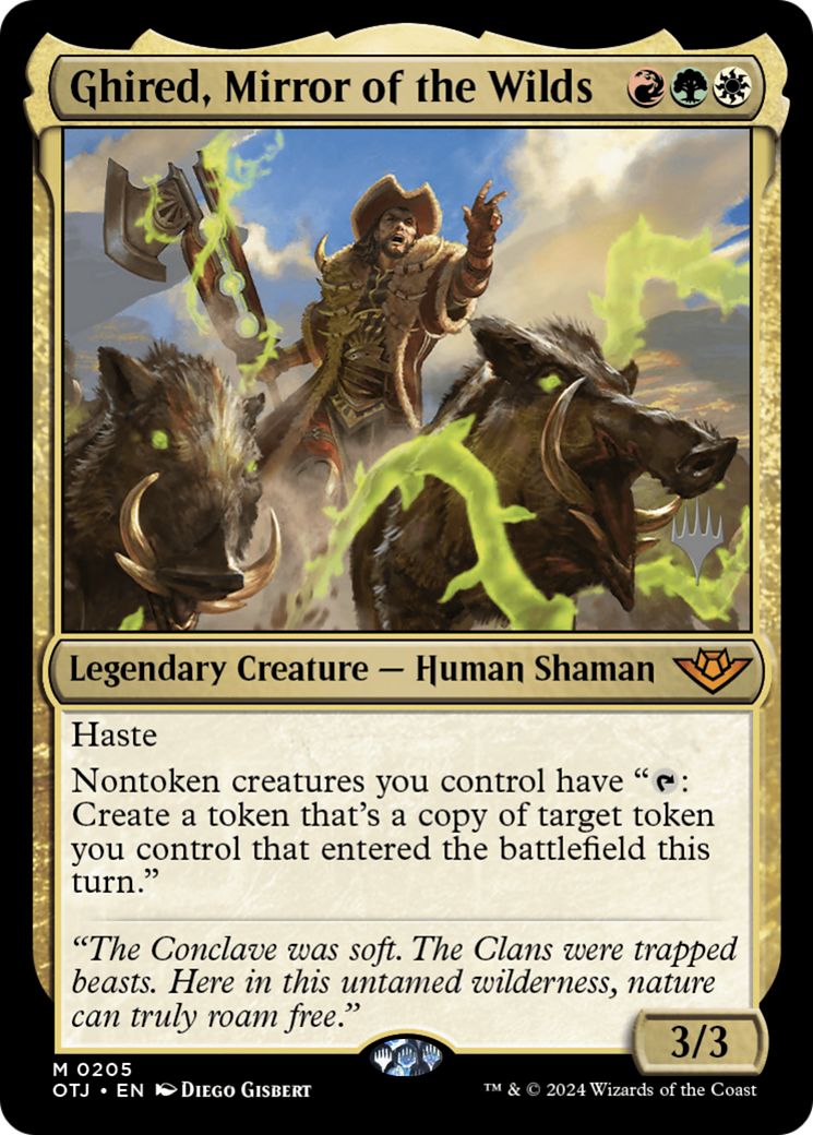 Image of Ghired, Mirror of the Wilds (Promo Pack) [Outlaws of Thunder Junction Promos]