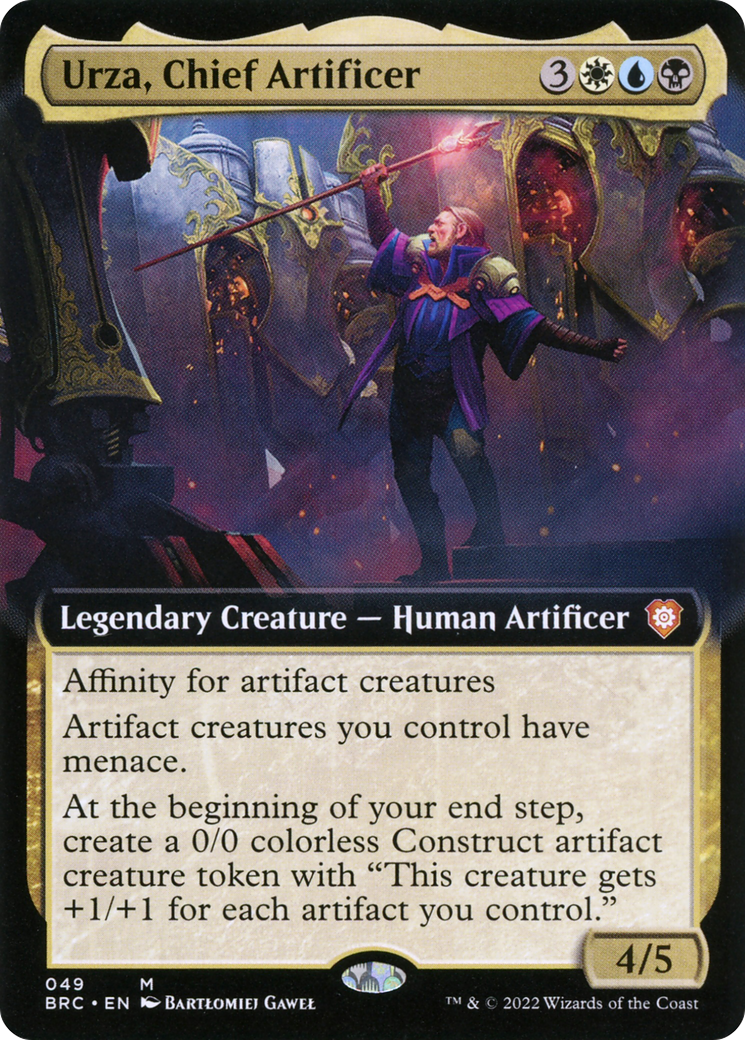 Image of Urza, Chief Artificer (Extended Art) [The Brothers' War Commander]