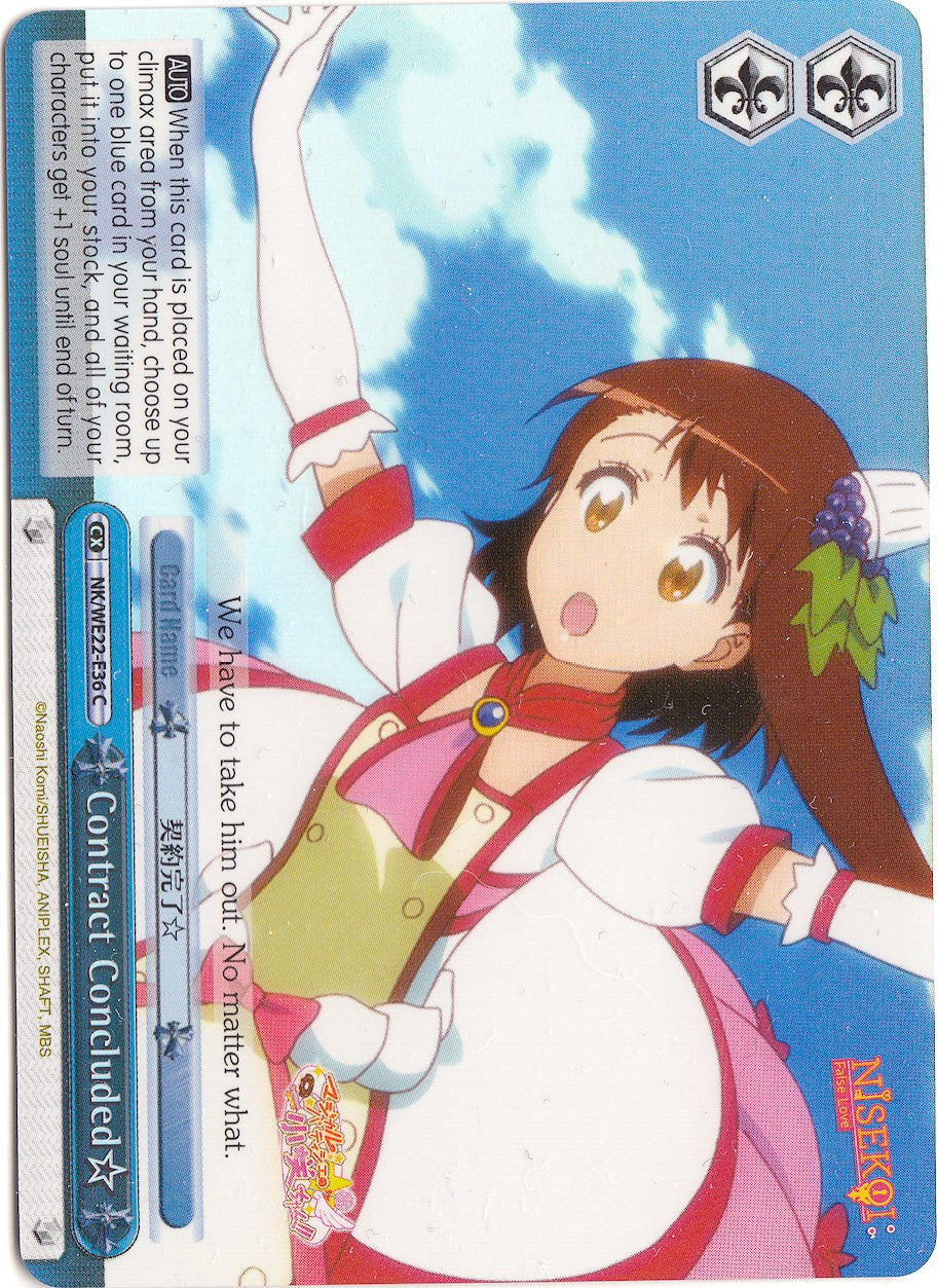 Image of Contract Concluded (NK/WE22-E36) (Parallel Foil) [NISEKOI Extra Booster]