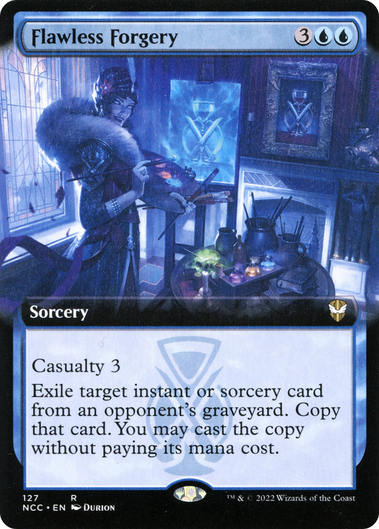 Image of Flawless Forgery (Extended Art) [Streets of New Capenna Commander]
