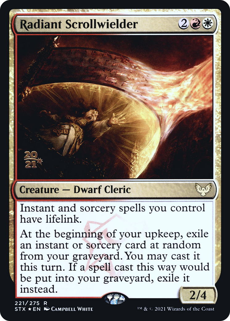 Image of Radiant Scrollwielder [Strixhaven: School of Mages Prerelease Promos]