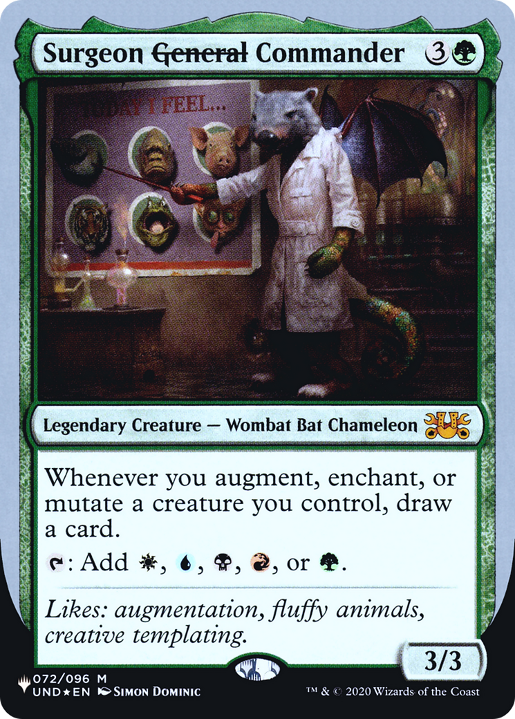 Image of Surgeon General Commander (Unfinity Foil Edition) [The List]