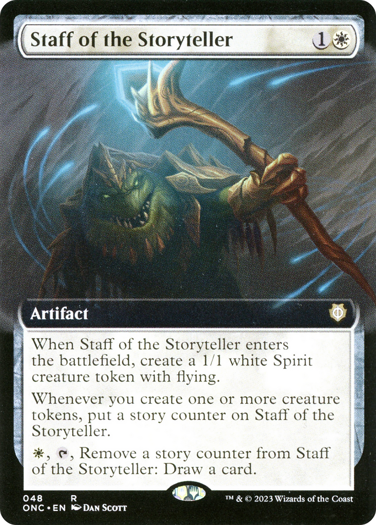 Image of Staff of the Storyteller (Extended Art) [Phyrexia: All Will Be One Commander]