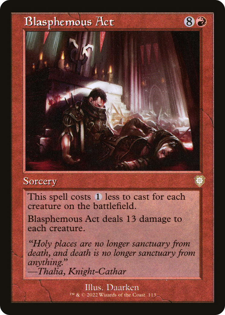 Image of Blasphemous Act (Retro) [The Brothers' War Commander]