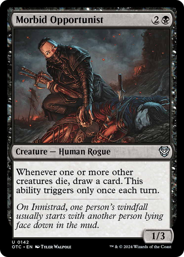 Image of Morbid Opportunist [Outlaws of Thunder Junction Commander]