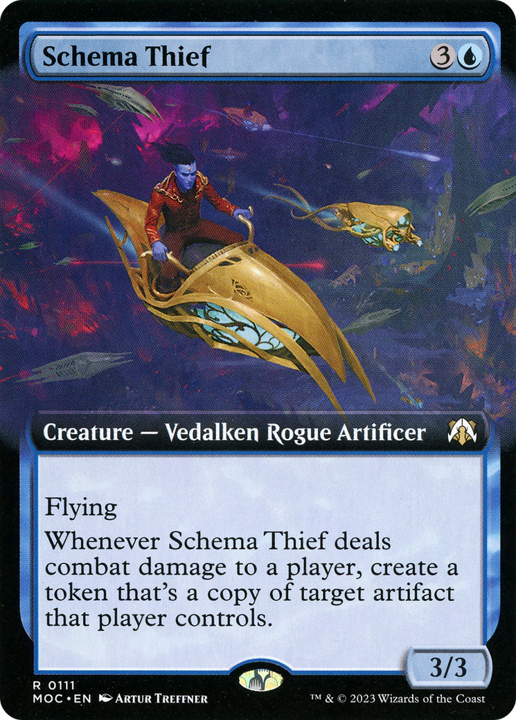 Image of Schema Thief (Extended Art) (MOC-111) - March of the Machine Commander: (Extended Art) Foil