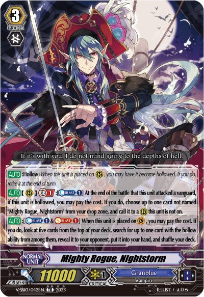 Image of Mighty Rogue, Nightstorm (V-SS10/042EN) [Premium Battle Deckset 2023]