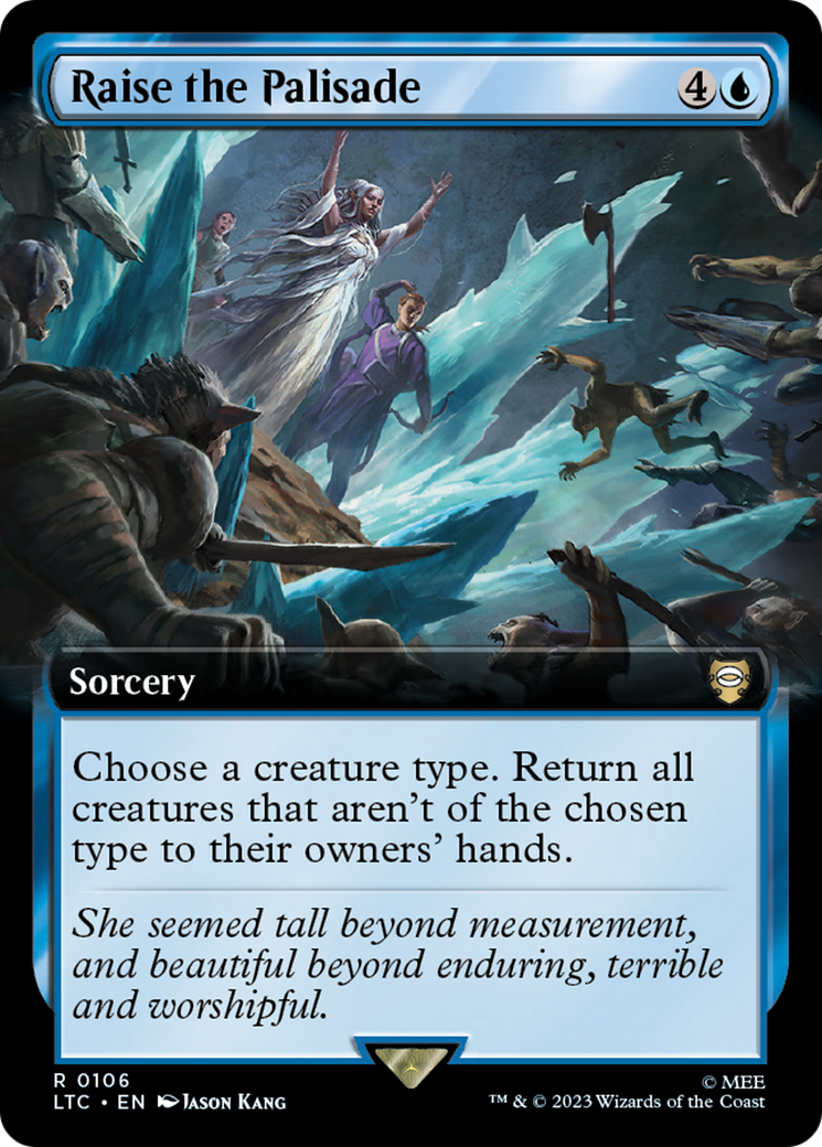 Image of Raise the Palisade (Extended Art) [The Lord of the Rings: Tales of Middle-Earth Commander]