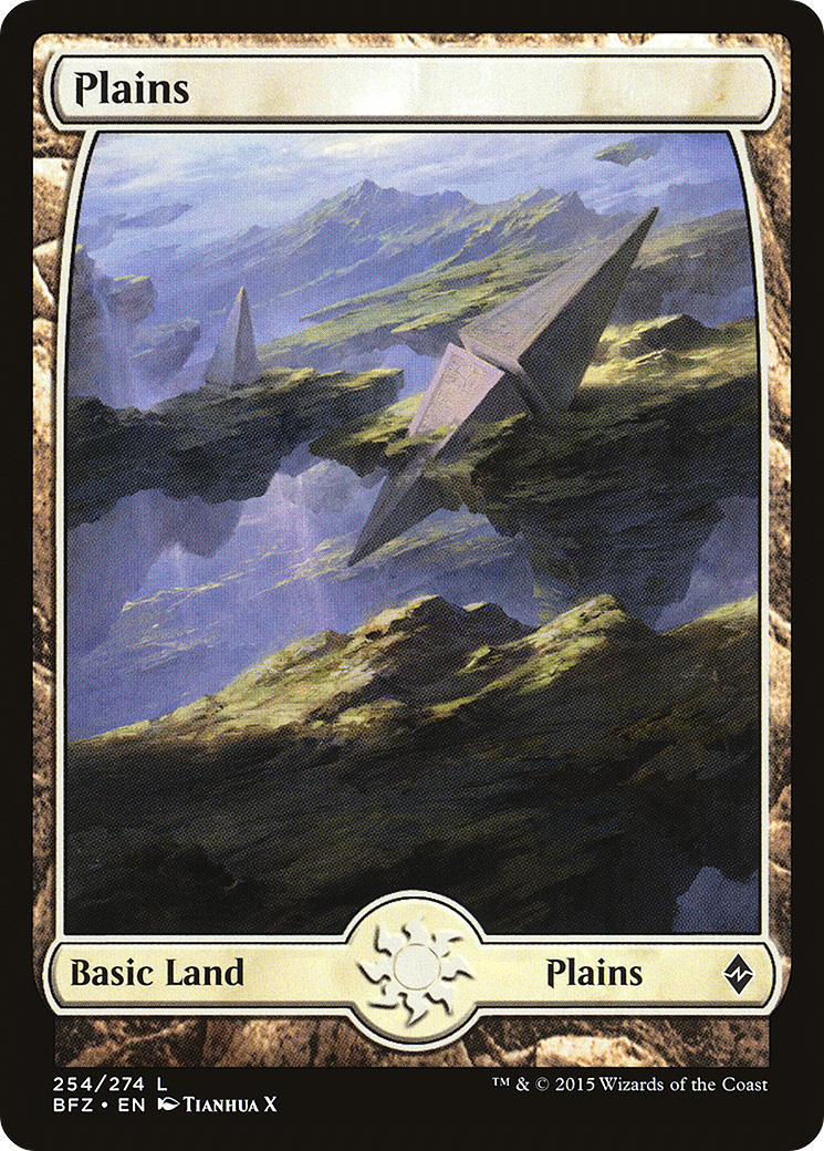 Image of Plains (254) (Full Art) [Battle for Zendikar]