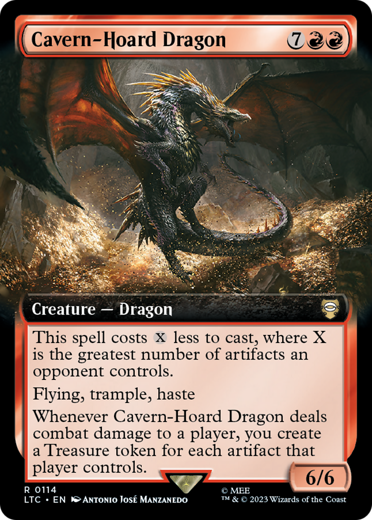 Image of Cavern-Hoard Dragon (Extended Art) (LTC-114) - Tales of Middle-earth Commander: (Extended Art) Foil