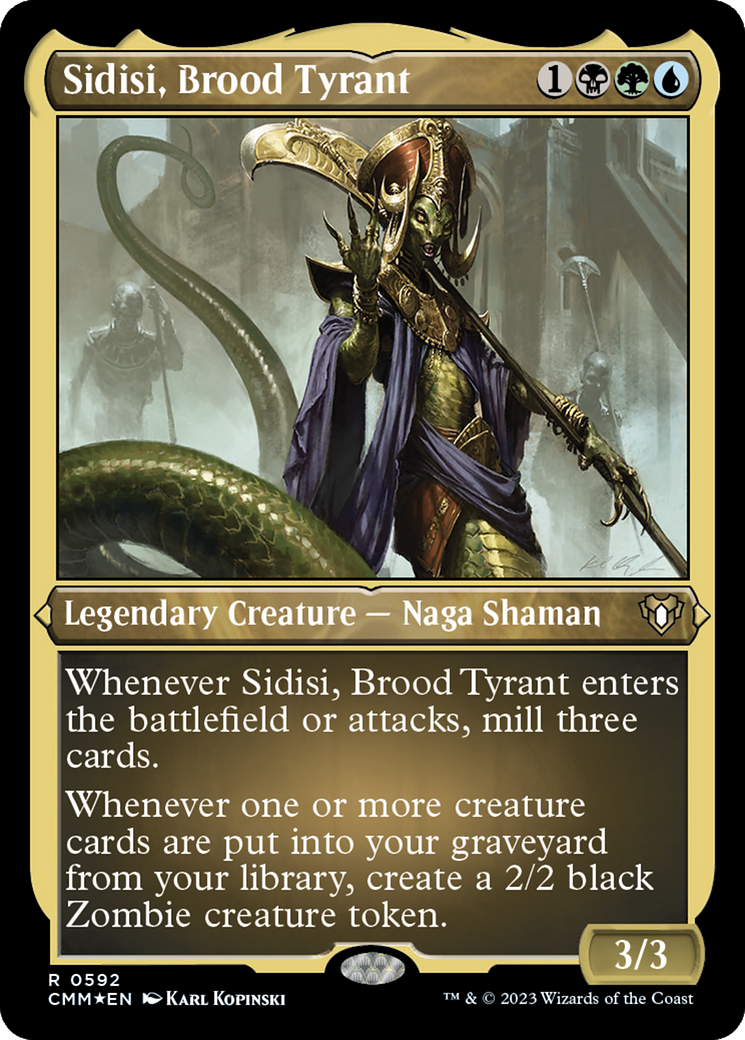 Image of Sidisi, Brood Tyrant (Foil Etched) [Commander Masters]