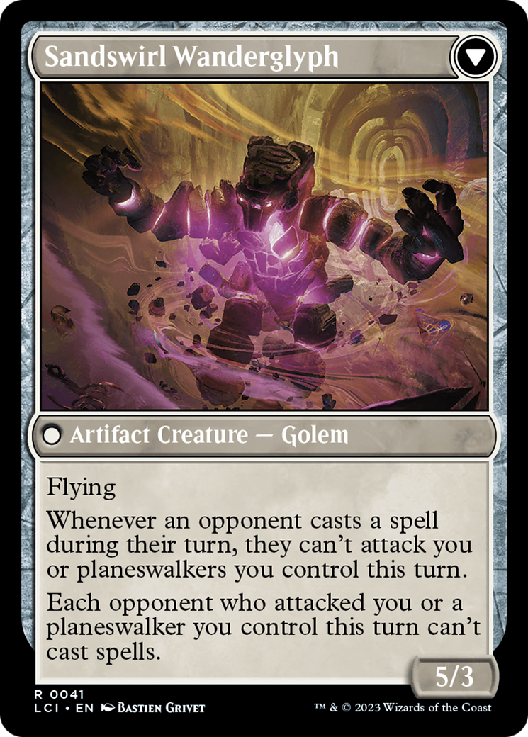 Image of Unstable Glyphbridge // Sandswirl Wanderglyph [The Lost Caverns of Ixalan Prerelease Cards]