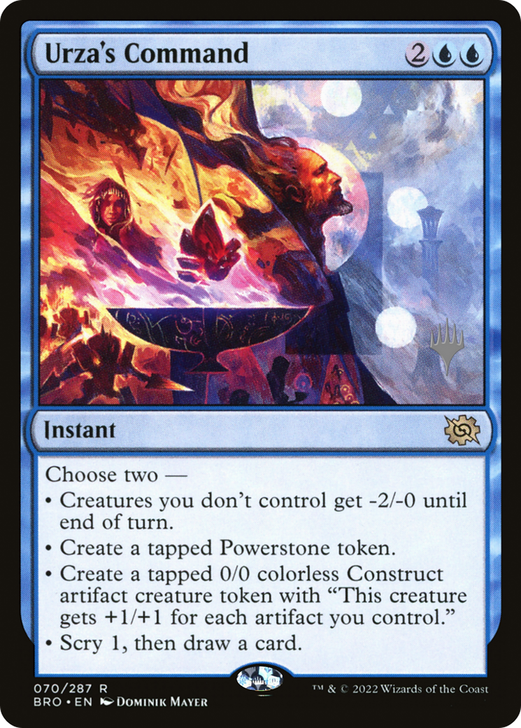 Image of Urza's Command (Promo Pack) [The Brothers' War Promos]