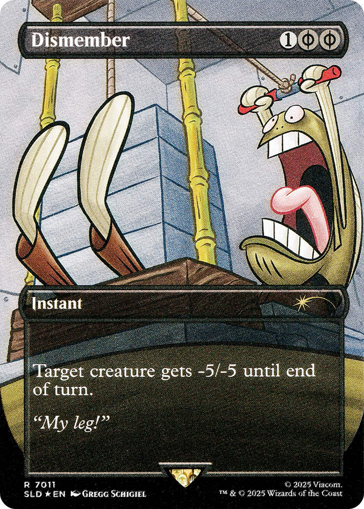 Image of Dismember (7011) (Rainbow Foil) [Secret Lair Drop Series]