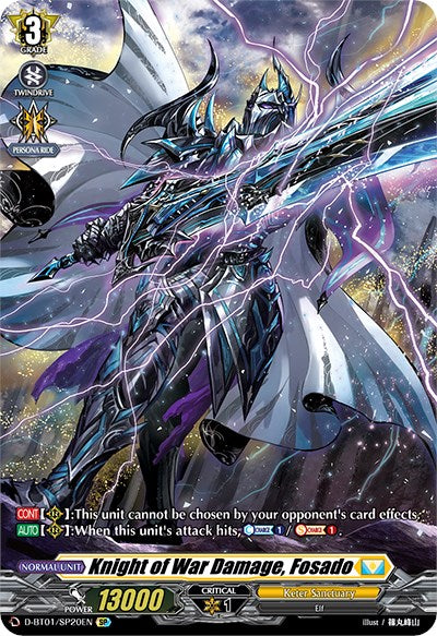 Image of Knight of War Damage, Fosado (D-BT01/SP20EN) [Genesis of the Five Greats]