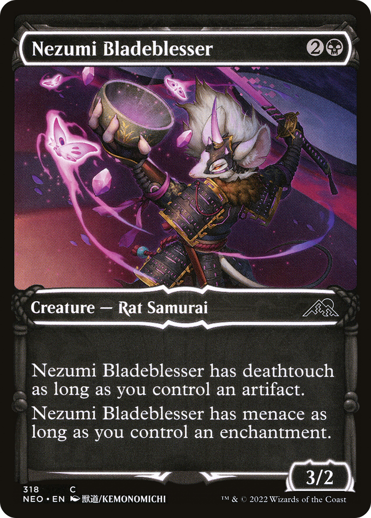 Image of Nezumi Bladeblesser (Showcase Samurai) [Kamigawa: Neon Dynasty]