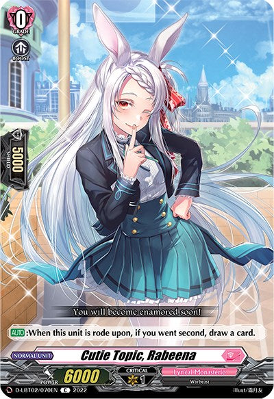 Image of Cutie Topic, Rabeena (D-LBT02/070EN) [Lyrical Monasterio: It's a New School Term!]